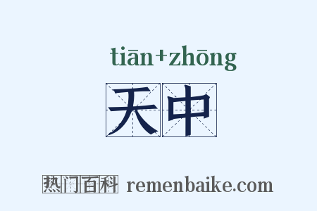 天中是什么意思的图片